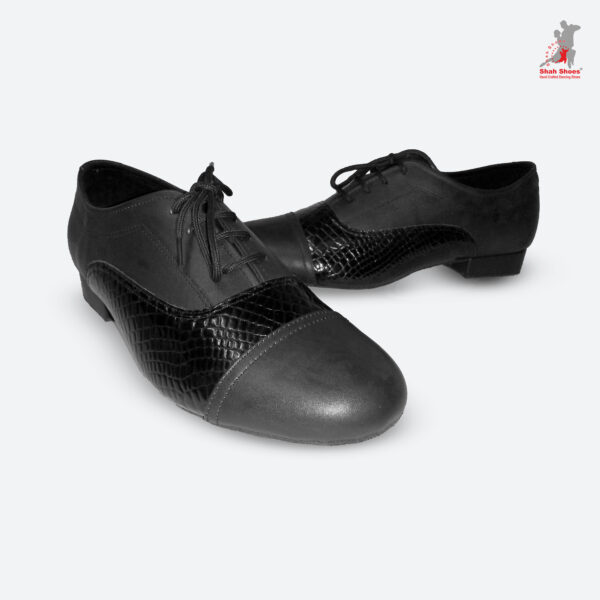 Men's Classic Black Two-Tone Dance Shoes